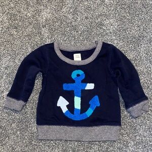 GAP Navy and Blue Anchor Kids Sweatshirt